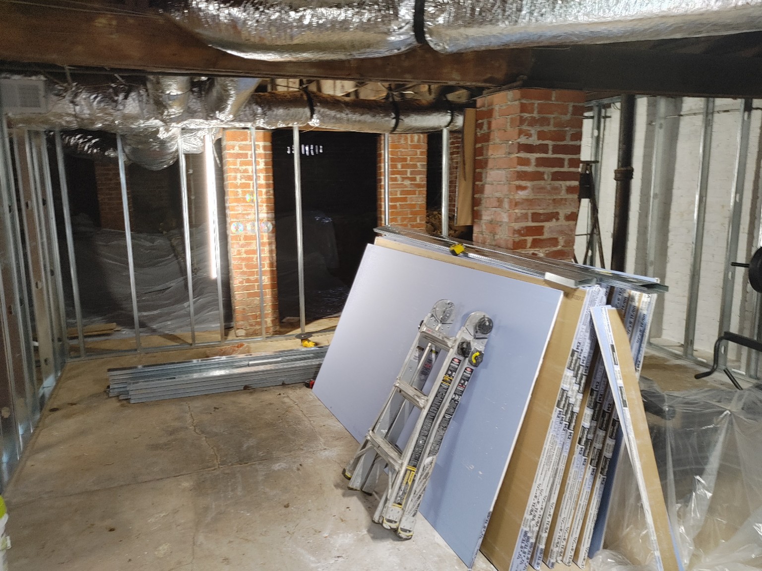 Basement framing and building materials